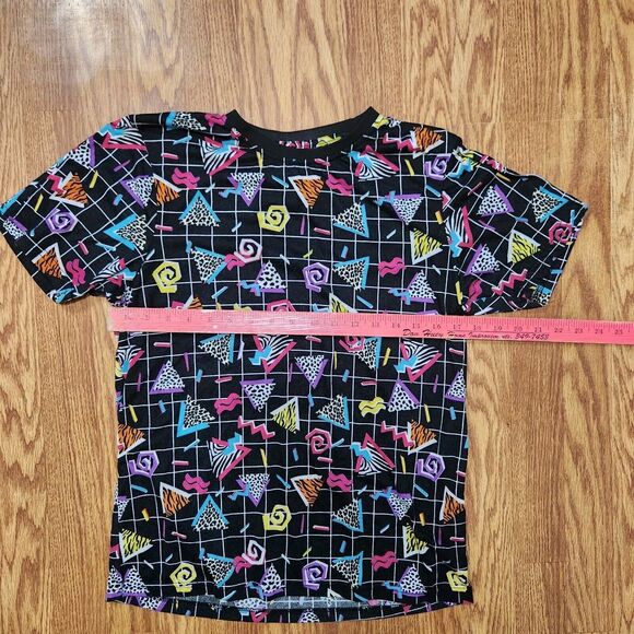 Fresh Prince of Bel Air Shirt Mens Medium Short Sleeve Black w Multicolor - Picture 4 of 7